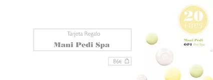 Tarjeta de regalo Manicura y Pedicura spa